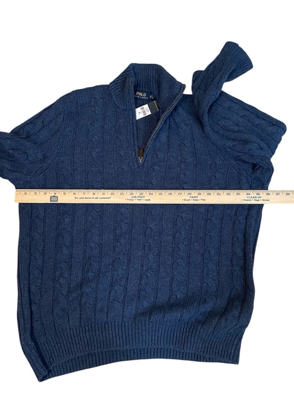 Polo Ralph Lauren Silk Cable Knit Half-Zip Sweater - NWT - Picture 5 of 7